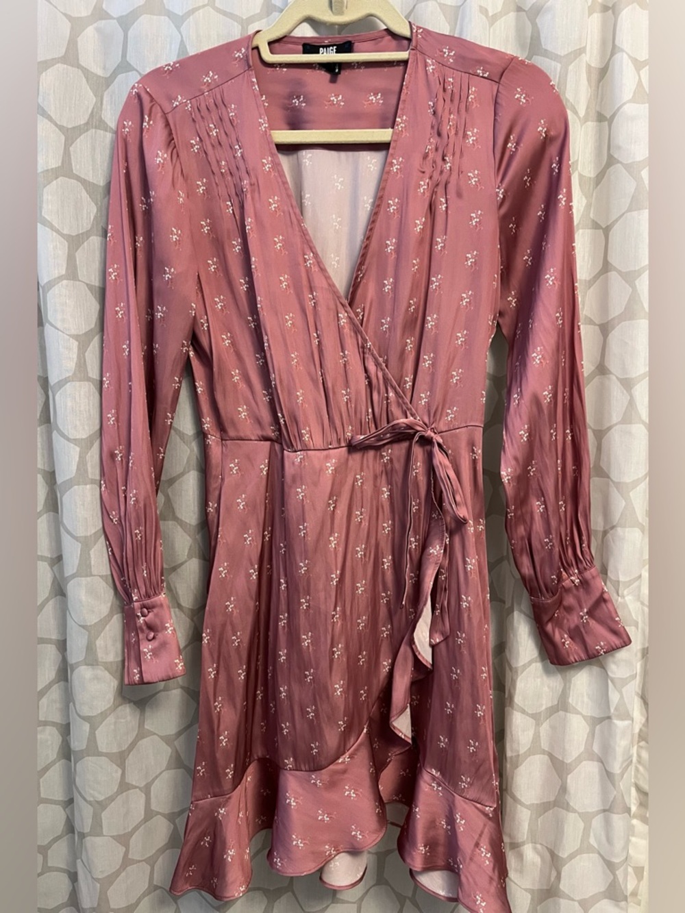 PAIGE Pretty Floral Wrap Dress 0